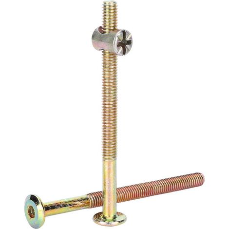 Kit surtido de 10 piezas M6 de tornillos y pernos hexagonales planos avellanados con tuercas de cruz de 80 mm. (1/5)
