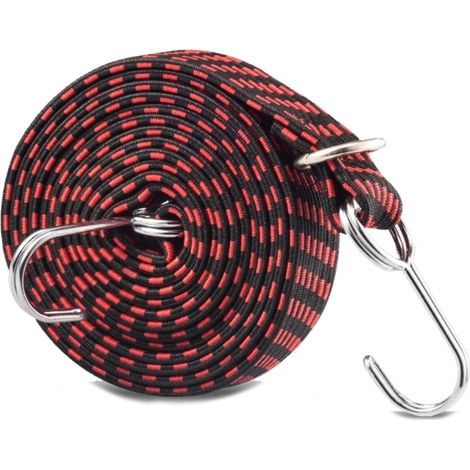 Élastiques de 1/3 mètre de long avec crochets, corde pour attacher les bagages, sangle résistante pour porte-bagages de moto