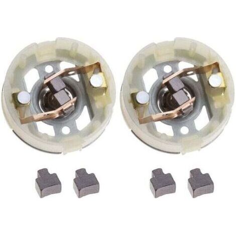 2 porte-balais de charbon pour le moteur RS550 et 4 balais de charbon pour la perceuse-visseuse (1/4)