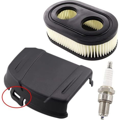 Ciel-Couvercle de filtre à air avec bougie d'allumage pour moteur Briggs & Stratton série 650EXI 675EXI 675IS Remplace 594575 798452 (1/5)