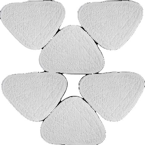 Cartouche de balai à vapeur, matériau en tissu de haute qualité, 8 x 5 x 2 pouces, compatible avec les modèles Vileda, nettoyage à la vapeur efficace, pack de 6 (1/2)