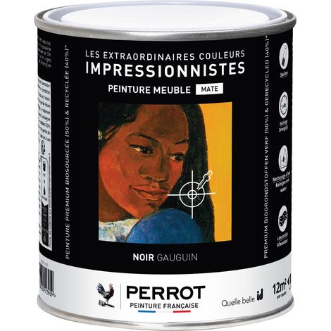 PEINTURE MATE POUR MEUBLE NOIR GAUGUIN 1L  - PERROT