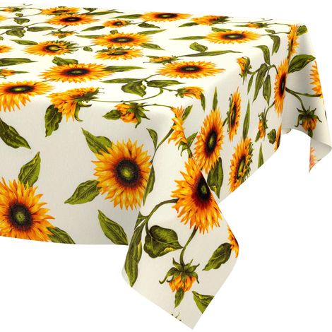 Nappe enduite Tournesols 140x100 cm rectangulaire (1/5)
