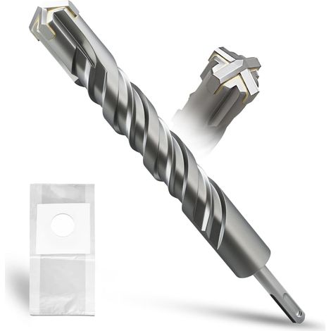 SDS Plus Bohrer 32mm×260mm,Steinbohrer,Hammerbohrer,Betonbohrer,Für Stein,Beton,Naturstein,Ziegelmauer (1/5)
