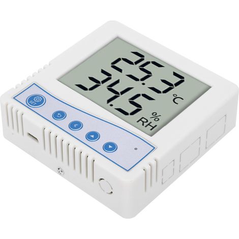 Hochpräziser industrieller Temperatur- und Feuchtigkeitstransmitter mit LCD-Bildschirm und RS485-Anschluss. Professioneller Umweltmessfühler und -sensor. (1/5)