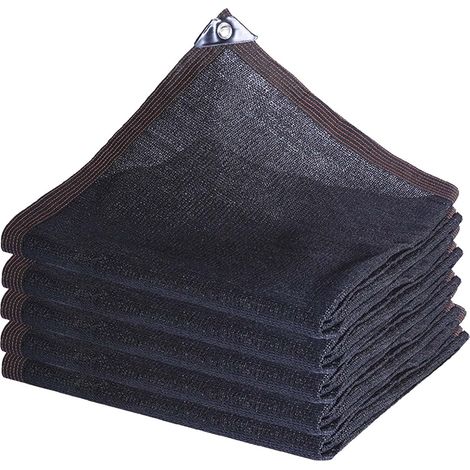 1 Filet d'ombrage, Tissu polyéthylène résistant UV 85-95%, œillets aluminium, pour serre, jardin, balcon, extérieur, 3m x 4m (1/5)