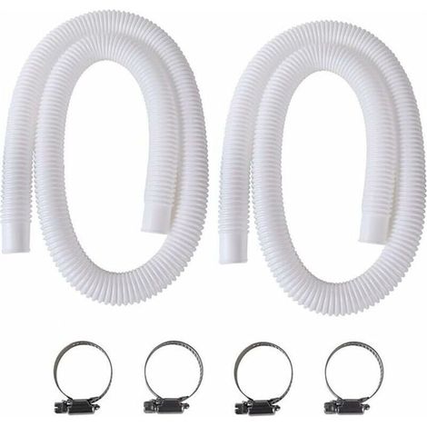 Hose of Pool, 2Pcs 32mm Hose for Pool Outside Floor, 150cm/59in Hose for Pump of Pool for Intex 330 GPH, 530 GPH and 1000 GPH (1/5)