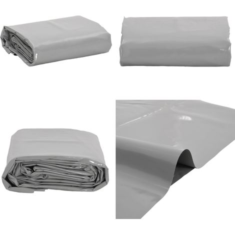 Abdeckplane Grau 3x3 m 600 g/m² - Abdeckplane - Plane - Schutzhülle - Wasserdichte Plane - Wetterfeste Plane - Home & Living