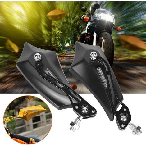 Rétroviseurs noirs universels pour moto - accessoires de personnalisation (1/5)