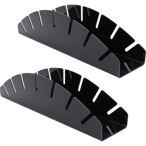 Support de chapeau pour casquettes de Baseball, 2 pièces, supports organisateurs en acrylique pour placard de chambre à coucher 12.8x2.95 pouces noir (1/5)