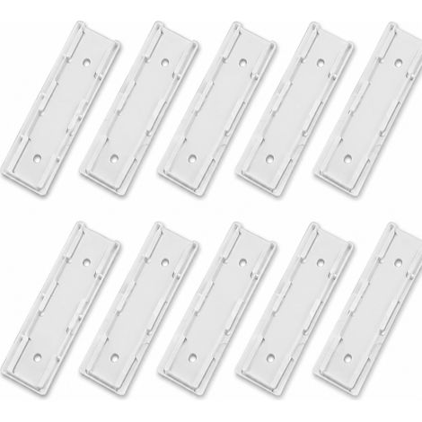 Lot de 10 supports pour multiprises, Support mural pour multiprise, Organisateur de prise adhésive sans perçage, Support pour parafoudre pour bureau, routeur, boîtier de câbles, acrylique transparent (1/5)
