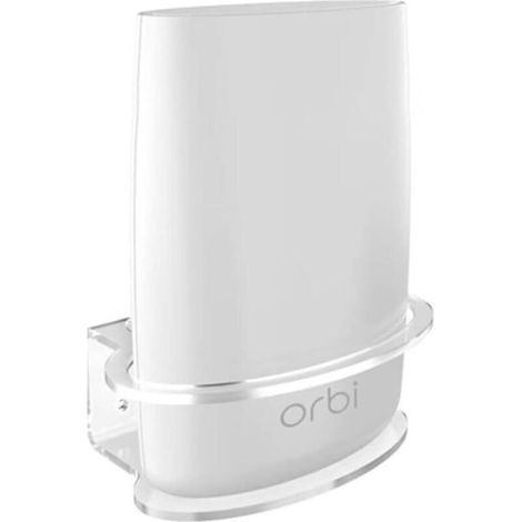 Transparent Wall Mount For Netgear Orbi Wall Mount Pro Orbi Wifi Router, Home Wifi 6 System, Compatible With Orbi Ac3000 / Ac2200 Model Satellite Home Router Storage Rack (0127) 1 Pack (1/5)