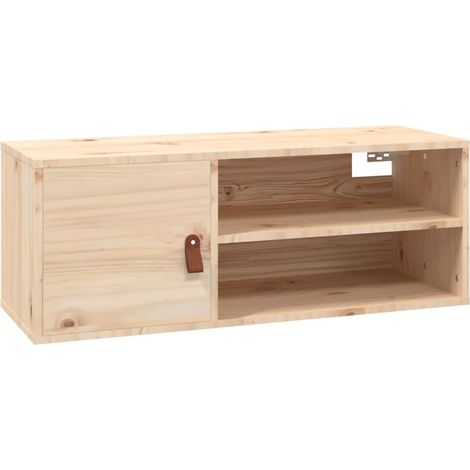 vidaXL Pensile 80x30x30 cm in Legno Massello di Pino
