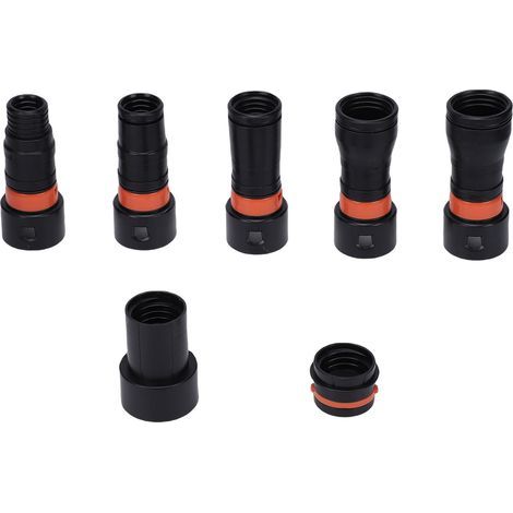 Adaptateur de tuyau d'aspiration de poussière (lot de 7) avec pince rotative à 360° pour outils électriques et ponceuses (1/5)