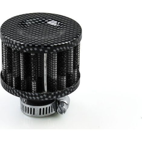 Lot de 2 filtres à air universels 12 mm pour voiture, filtre d'admission d'air froid, noir (1/5)