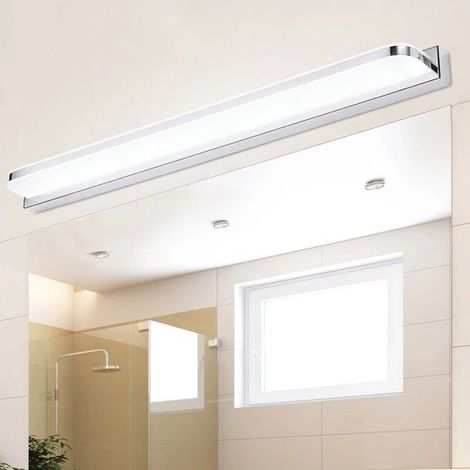 Bathroom mirror wall light, 40cm, 7W, white light  Stainless steel bathroom mirror wall light (1/4)