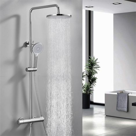 Colonne Doccia Termostatiche Sistema Doccia con Miscelatore Termostatico Colonna Doccia Rubinetto in Ottone Set Doccia Barra Regolabile