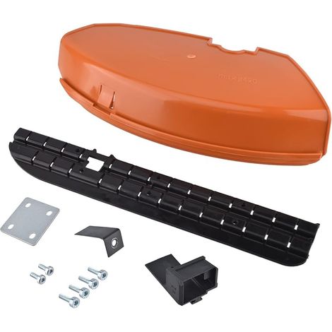 Cancanle Kit de Lame de vis de Plaque de Support de Jupe de Protection de Taille-Bordures 420mm/260mm pour Stihl FS55 FS110 FS130 FS160 FS180 FS200 FS220 FS240 FS250 Débroussailleuse (1/5)