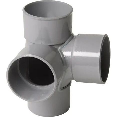Croix d'angle PVC 87 degré 30 Mâle/Femelle, 63