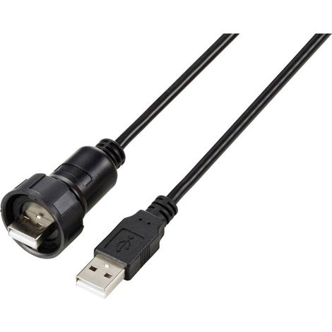 Adaptateur USB 2.0 avec câble de 1 M. TC-12775064 TRU COMPONENTS Contenu: 1 pc(s) Q024883 (1/2)