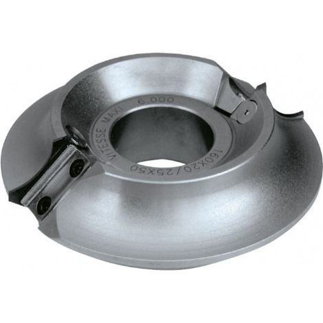 Leman - Porte-outils 1/4 de rond Diam 140 x 50 mm à plaquettes interchangeables 2 dents - 910.9.140.50.08