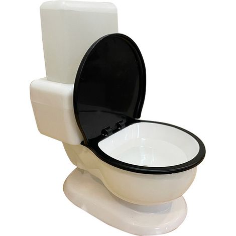 Fontaine à eau amusante pour chat, avec jet automatique et débranchement, un véritable objet de décoration pour les toilettes. (1/5)