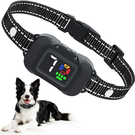 Collier Anti Aboiement Chien, 6 Modes Son/Vibration/Ultrasons (1/5)