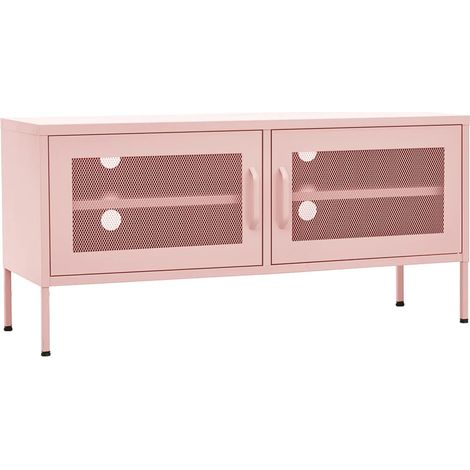 Maison Exclusive - TV-Schrank Rosa 105x35x50 cm Stahl
