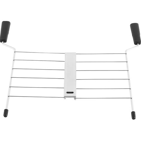 Nouvelle Cage à Sandwich en Acier Inoxydable Grille-Pain à Sandwich Grill Machine à Pizza Accessoires de Cuisine Outils en Acier pour préparer Le Petit déjeuner (1/5)