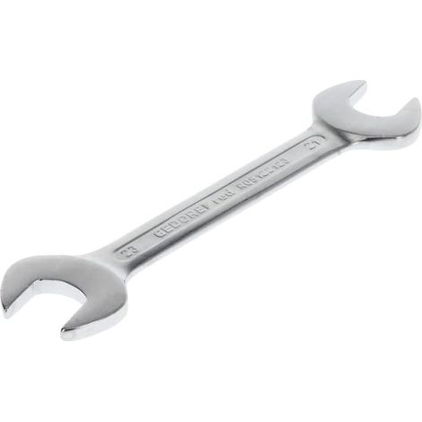 1 Clé à fourche double, Taille 21+23 mm, Acier chrome-vanadium, Longueur 212 mm, Pour mécanique