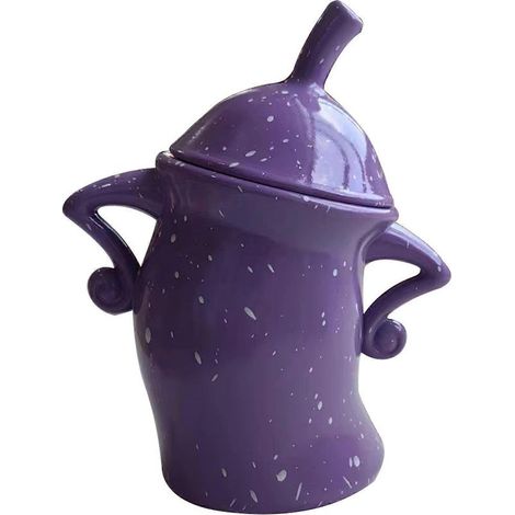 Boîte de rangement décorative violette en PVC résistant aux chocs avec couvercle, parfaite pour organiser vos objets et pour la décoration d'Halloween (1/4)