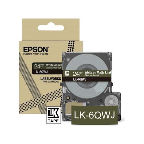 Epson LK-6QWJ Kaki, Blanc