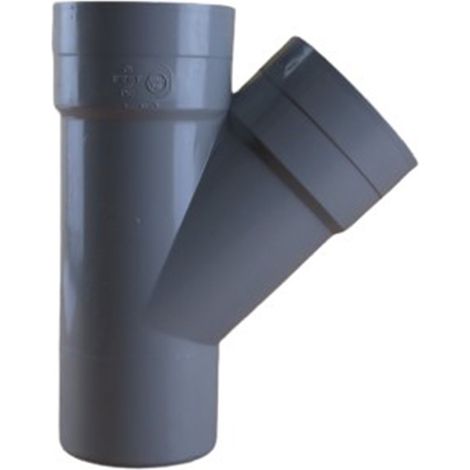 Culotte PVC 45° Mâle Femelle Ø75 - First Plast (1/5)