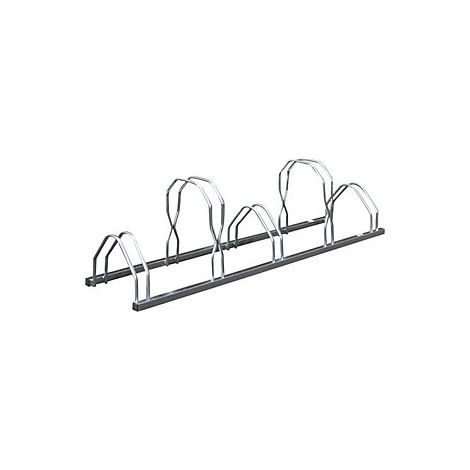Supporto per 5 biciclette affiancate su 2 livelli lunghezza 160 cm (1/2)