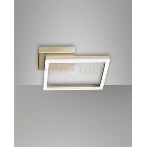 BARD APPLIQUE ORO OPACO 1 LUCE a LED 3000K - 22W - 2160 lm DIMMERABILE
