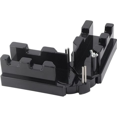 Boite a onglet, 2 en 1 Coupe et Mesure Haute Précision avec Pince 85 à 180 Degrés pour plinthe (1/5)