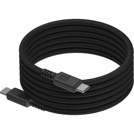 Câble magnétique USB-C PD 100 W TravelPro - 1 mètre - Câble USB-C ultra-résistant - Chargeur rapide - Câble de charge Power Delivery compatible avec ordinateurs portables, MacBook et téléphones - Noir (1/5)