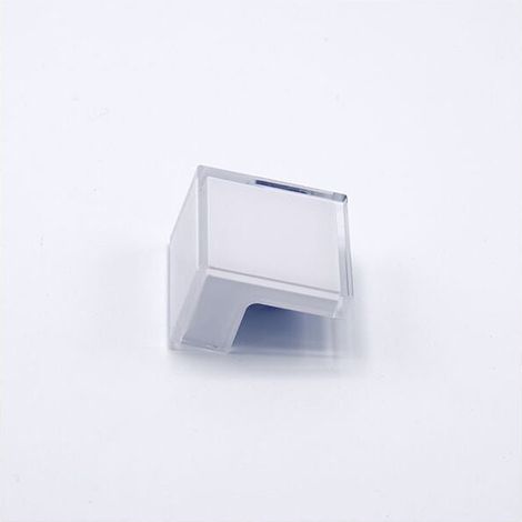 Maniglia a elle in stampato bianco 45x41x25mm - 603 Soul