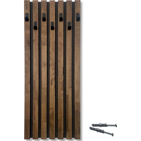 Cintre en bois Lamele 98 cm, module 40 cm, marron (1/5)