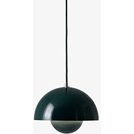 Suspension moderne, plafonnier suspendu avec ampoule, luminaires de décoration intérieure, 3 températures de couleur, 23 cm (vert) (1/5)