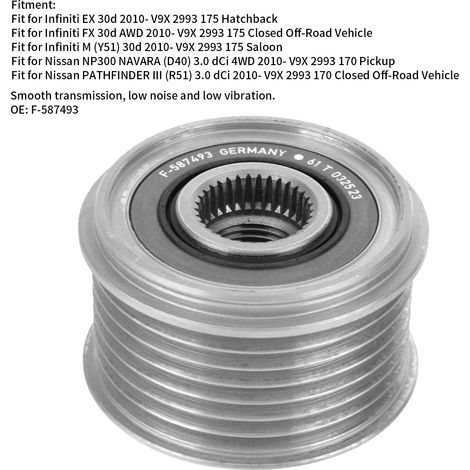NISSAN/INFINITI Lichtmaschinenriemenscheibe F-587493 (1/5)
