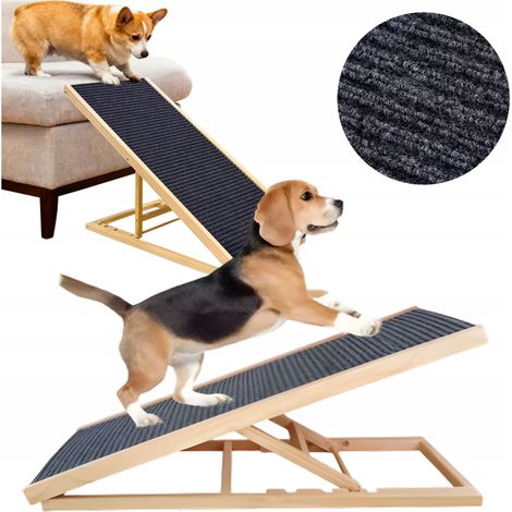 Rampa per cani, scale, piattaforma, gradini dolci per salire, ingresso a 4 gradini (1/5)