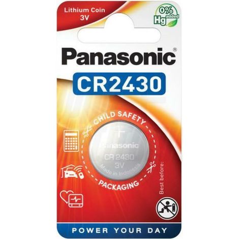 Alpha elettronica 1 pila bott. litio cr2430 blist.pan plp-cr2430