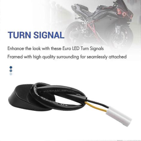 Luces intermitentes LED para motocicleta Yamaha YZF R1 R3 R6 FZ1, paquete de 2 unidades, edición 0620 (1/4)