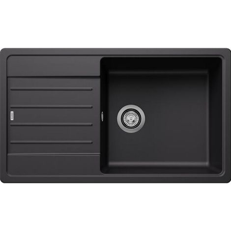 Blanco – Évier 1 bac 86cm silgranit noir – Grande cuve profonde – Finition Silgranit® – Pour sous-meuble 60cm – 526087 (1/7)