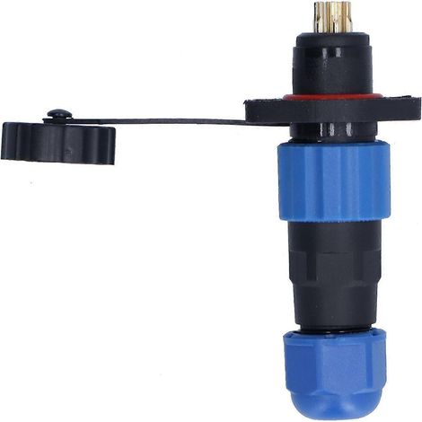 Connecteur d'alimentation industriel et aéronautique étanche IP68 à bride SP136 broches ( (1/4)