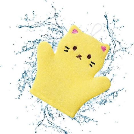 Gant de bain - Dessin animé - Coton - Lavable - 3 couleurs disponibles (1/4)