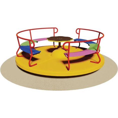 Carousel Sofa 830 Giochipark acier bois fibre de verre EN 1176 Ø201cm - 1 Kg