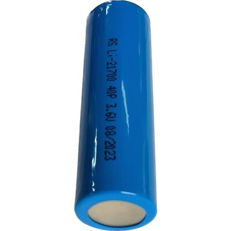Rs Pro – Batterie lithium 3.6V 4Ah 21700 – Chimie Lithium-Ion – Température de fonctionnement -20 à +75°C – Pour applications exigeantes
