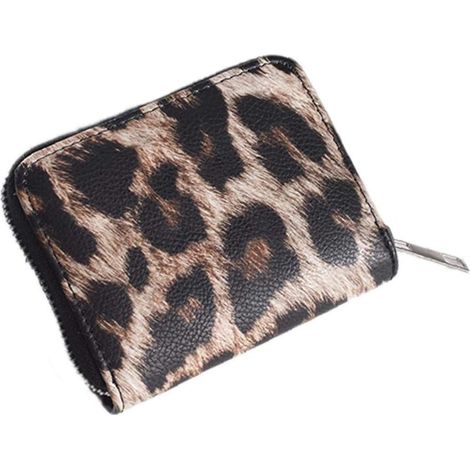 Portefeuille en cuir pour femmes à imprimé léopard (style 2)